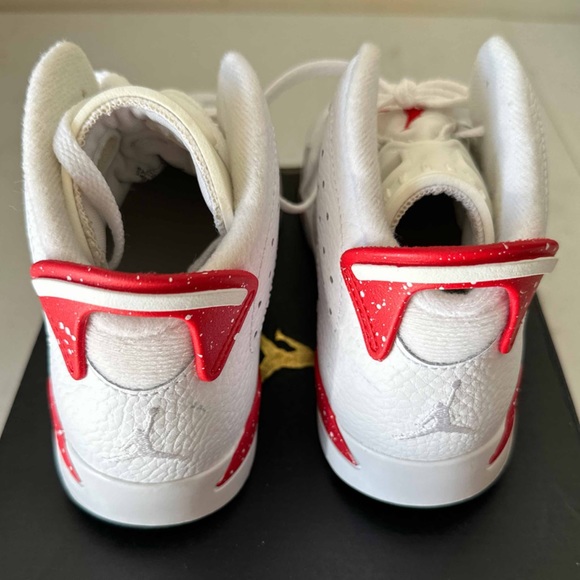 Jordan 6 Retro Ps Red Oreo 1y - Picture 4 of 7